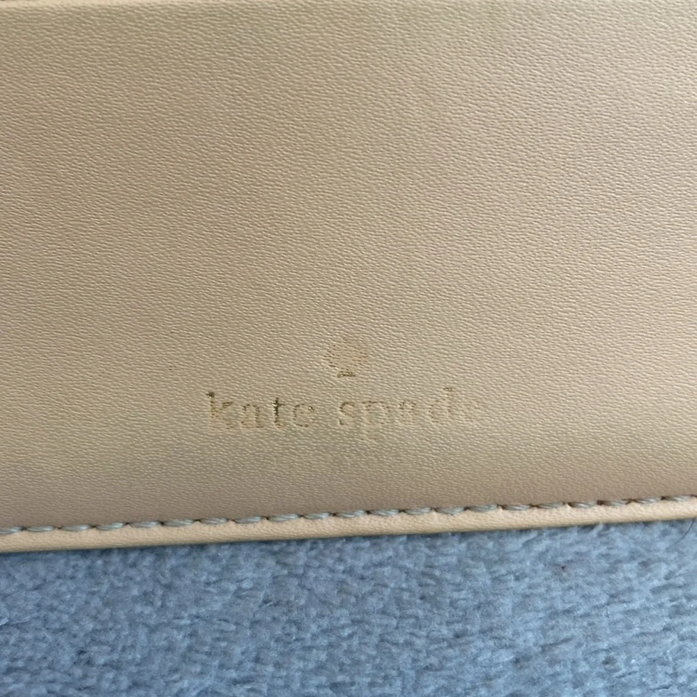 ♠️💚KATE SPADE♠️💚Mint Green & Tan Thin Cardholder/GUC